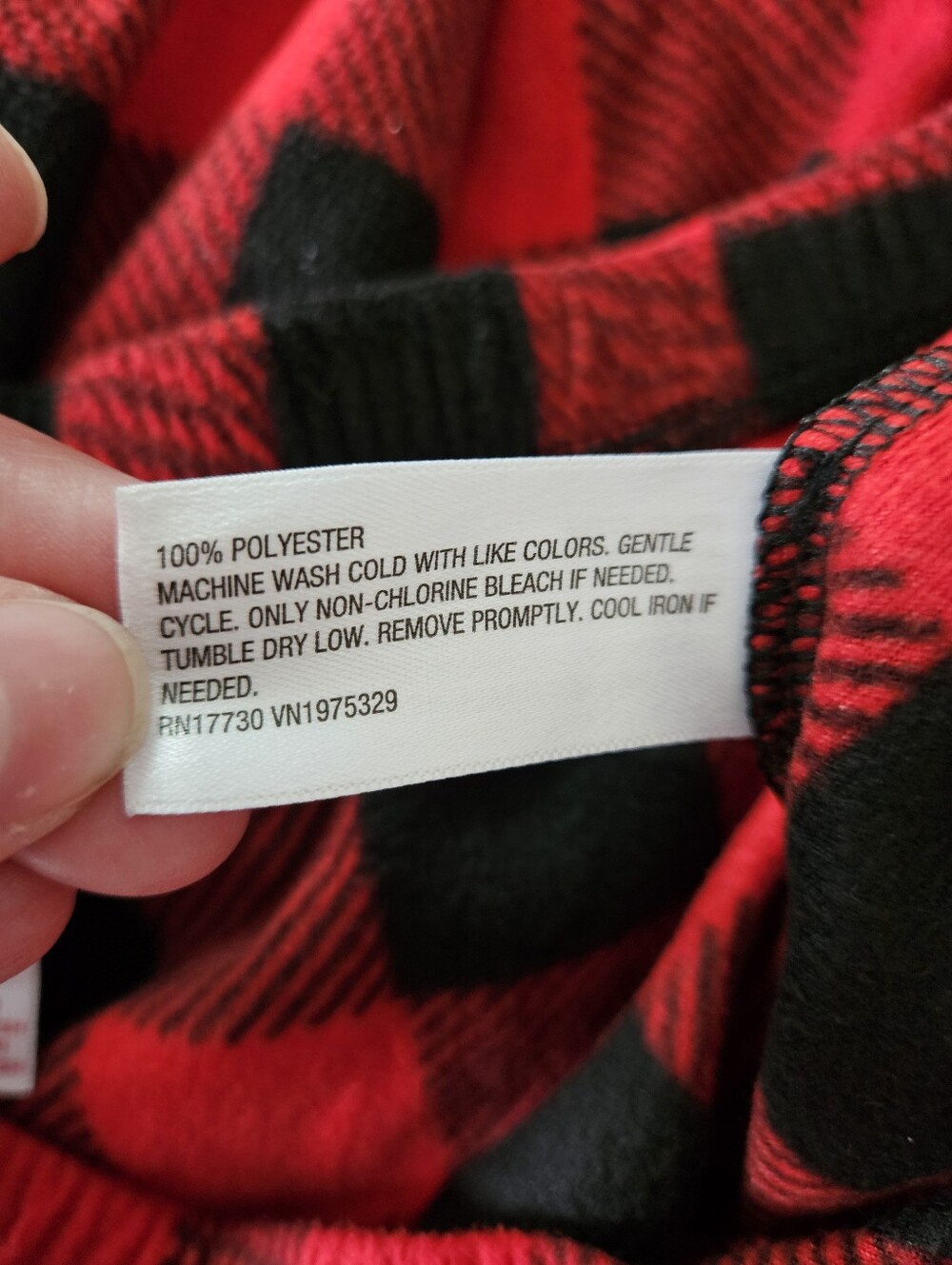 Wondershop Fleece Buffalo Plaid Sleepwear Pants - Picture 4 of 4